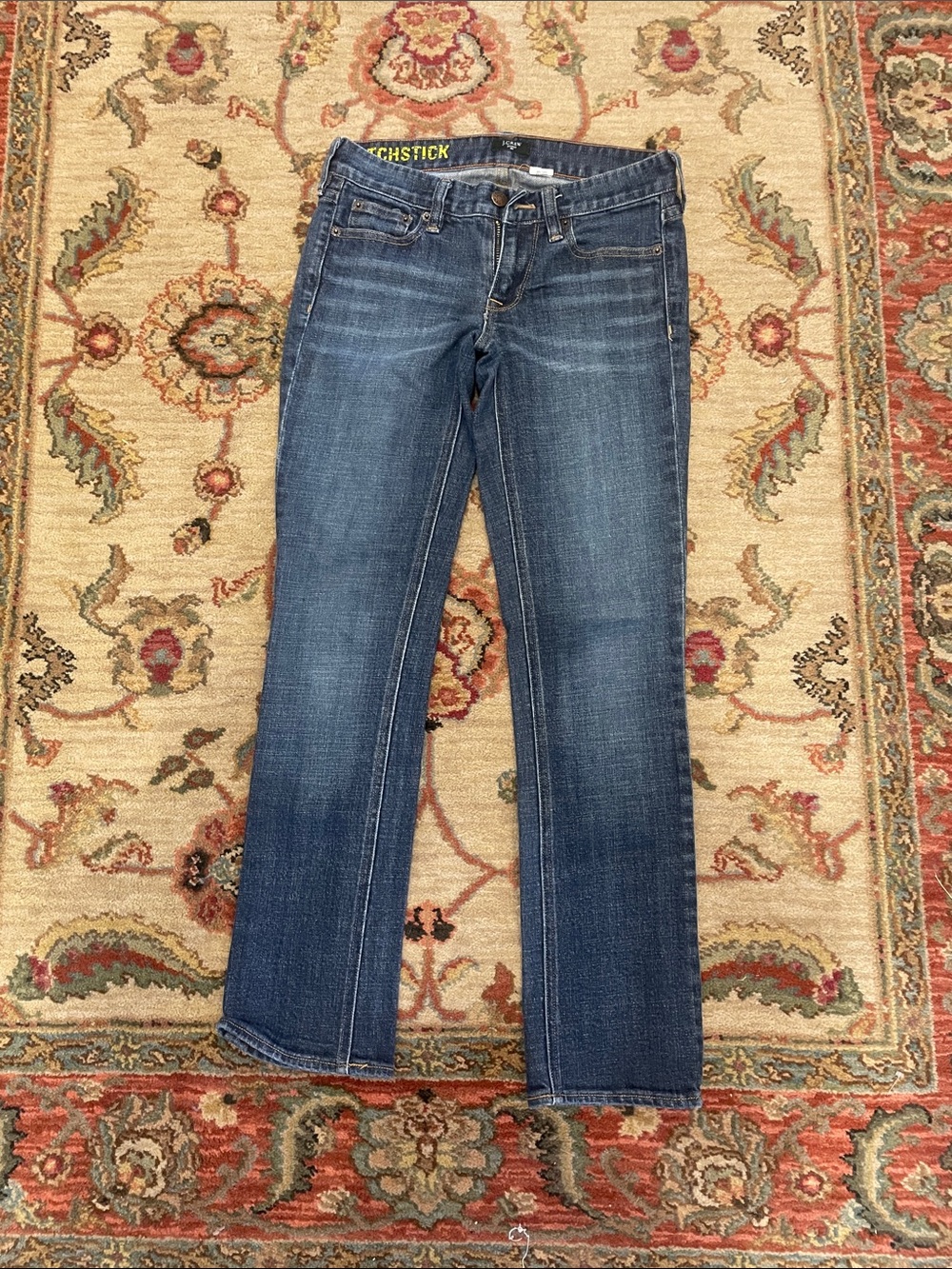 J. Crew Dark Blue Straight-Leg Jeans